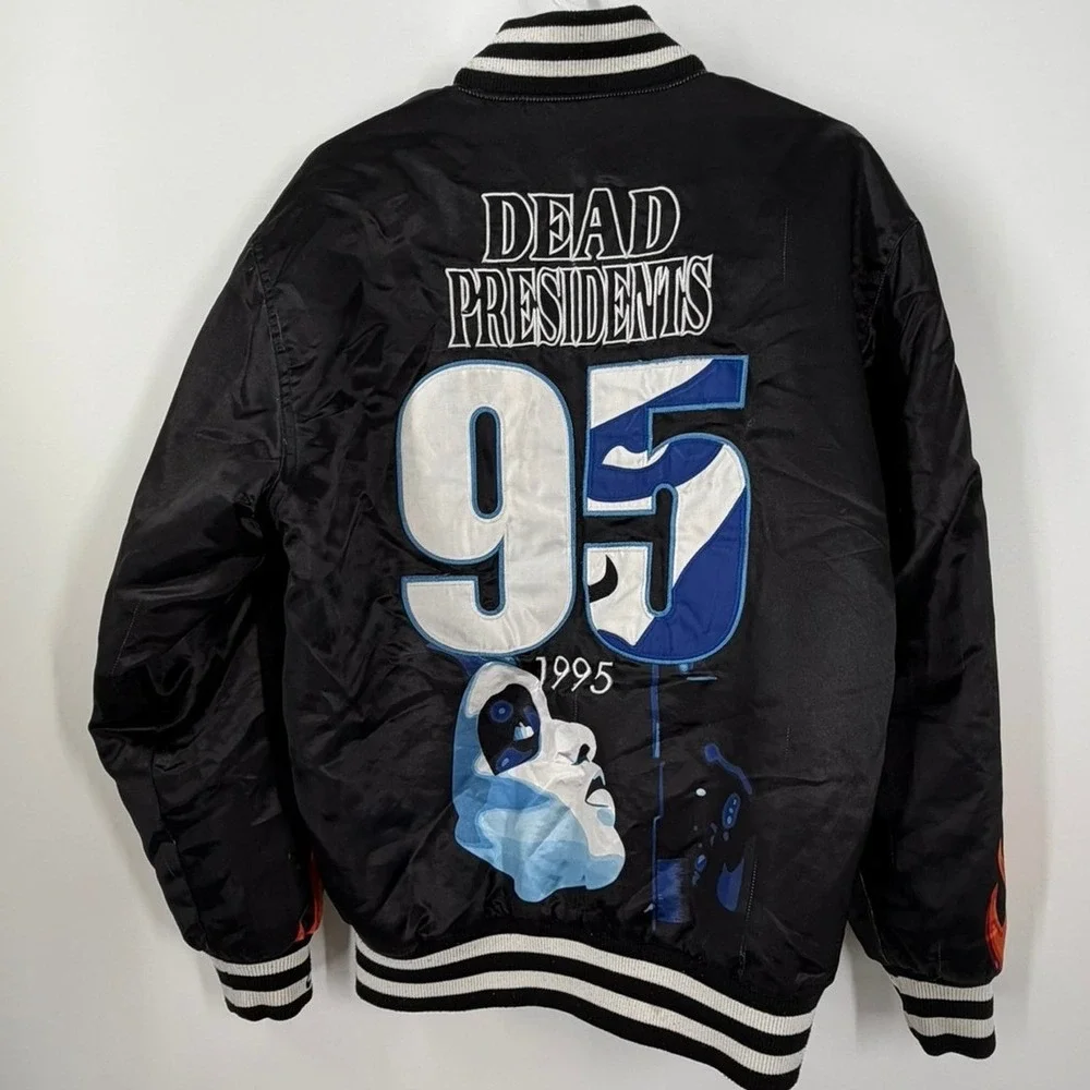 Hodgdon Classics Dead Presidents 1995 Double Sided Movie AOP Jacket Men's Size L